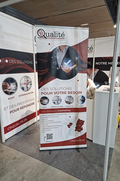 Roll-up - Stand CR Qualité - Préventica